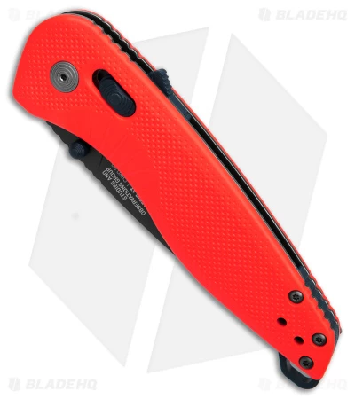 SOG Aegis AT Spring Assisted Tanto Knife Rescue Red GRN (3.1" Black) 4 SOG Aegis AT Spring Assisted Tanto Knife Rescue Red GRN (3.1" Black) - Image 2