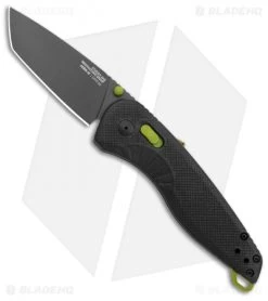 SOG Aegis AT Tanto AT-XR Lock Knife Black GRN W/Safety (3.13" Black)