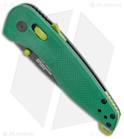 SOG Aegis AT Tanto AT-XR Lock Knife Forest Green GRN W/Safety (3.13" Black) 4 SOG Aegis AT Tanto AT-XR Lock Knife Forest Green GRN W/Safety (3.13" Black) - Image 2
