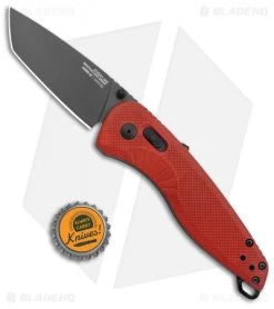 SOG Aegis AT Tanto AT-XR Lock Knife Red GRN W/Safety (3.1" Black) -Sog Shop SOG Aegis AT TAnto Lock Red Black BHQ 122325 jr bottlecap