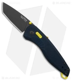 SOG Aegis AT XR Assisted Knife Tanto Indigo/Acid Yellow GRN (3.1" Ti Nitride)