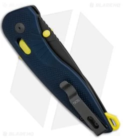 SOG Aegis AT XR Assisted Knife Tanto Indigo/Acid Yellow GRN (3.1" Ti Nitride) 8 SOG Aegis AT XR Assisted Knife Tanto Indigo/Acid Yellow GRN (3.1" Ti Nitride) -Sog Shop SOG Aegis AT XR Assisted Knife Tanto Indigo Acid Yellow GRN 3in Ti Nitride BHQ 140867 td side
