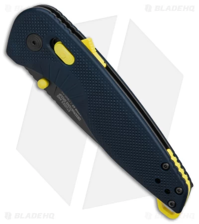 SOG Aegis AT XR Assisted Knife Tanto Indigo/Acid Yellow GRN (3.1" Ti Nitride) 4 SOG Aegis AT XR Assisted Knife Tanto Indigo/Acid Yellow GRN (3.1" Ti Nitride) - Image 2