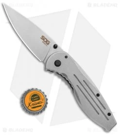 SOG Aegis Frame Lock Knife Stainless Steel (3.4" Stonewash) 9 SOG Aegis Frame Lock Knife Stainless Steel (3.4" Stonewash) -Sog Shop SOG Aegis FL BHQ 113621 jr bottlecap