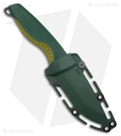 SOG Aegis FX Fixed Blade Knife Forest/Moss Green (3.6" Black Stonewash) -Sog Shop SOG Aegis FX FBK Forest Moss Green 3in Black SW BHQ 176867 td sheath