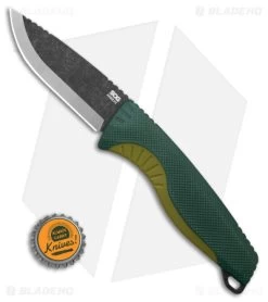 SOG Aegis FX Fixed Blade Knife Forest/Moss Green (3.6" Black Stonewash) -Sog Shop SOG Aegis FX FBK Forest Moss Green 3in Black SW BHQ 176867 td size