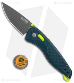 SOG Aegis AT Spring Assisted Knife Indigo GRN (3.13" Dark Gray) -Sog Shop SOG Aegix AT XR Lock Indigo GRN Gray BHQ 105710 jr bottlecap