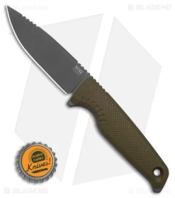 SOG Altair FX Fixed Blade Knife Field Green (3.4" Black) 17-79-03-57 -Sog Shop SOG Altair FX FBK Field Green 3in Black BHQ 140855 td size