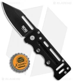 SOG Cash Card Liner Lock Wallet Knife Black (2.75" Satin) EZ4 -Sog Shop SOG Cash Card LL Wallet Garnet Black Black EZ4 CP BHQ 104056 jr bottlecap