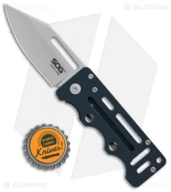 SOG Cash Card Liner Lock Wallet Knife Urban Gray (2.75" Satin) EZ3 -Sog Shop SOG Cash Card LL Wallet Garnet Gray Satin EZ3 CP BHQ 104059 jr bottlecap