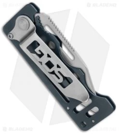 SOG Cash Card Liner Lock Wallet Knife Urban Gray (2.75" Satin) EZ3 -Sog Shop SOG Cash Card LL Wallet Garnet Gray Satin EZ3 CP BHQ 104059 jr side