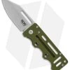 SOG Cash Card Liner Lock Wallet Knife Moss Green (2.75" Satin) EZ5