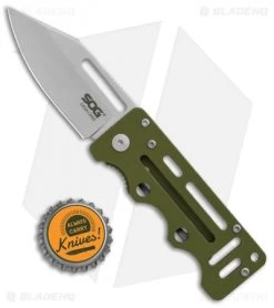 SOG Cash Card Liner Lock Wallet Knife Moss Green (2.75" Satin) EZ5 9 SOG Cash Card Liner Lock Wallet Knife Moss Green (2.75" Satin) EZ5 -Sog Shop SOG Cash Card LL Wallet Garnet Moss Green Satin EZ5 CP BHQ 104058 jr bottlecap