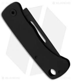 SOG Centi I Slip Joint Keychain Knife Black Stainless Steel (1.4" Black) -Sog Shop SOG Centi I Black CE1002 CP jr side