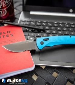 SOG Flash AT-XR Lock Knife Civic Cyan GRN (3.45" Dark Gray Serr) -Sog Shop SOG Flash AT XR Lock Knife Civic Cyan GRN Stonewash Serr BHQ 105721 kp desk web