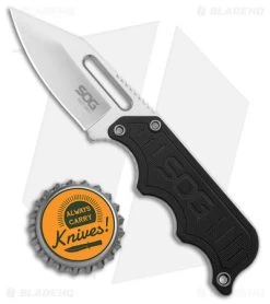 SOG Instinct Fixed Blade Knife Black G-10 (2.3" Satin) NB1012 8 SOG Instinct Fixed Blade Knife Black G-10 (2.3" Satin) NB1012 -Sog Shop SOG Instinct Fixed Blade Black G 10 Satin BHQ 28203 jr bottlecap