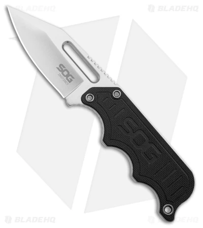 SOG Instinct Fixed Blade Knife Black G-10 (2.3" Satin) NB1012 2 SOG Instinct Fixed Blade Knife Black G-10 (2.3" Satin) NB1012