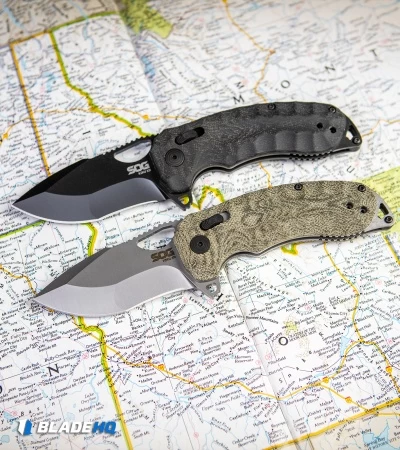 SOG Kiku XR Blackout XR-Lock Knife Black Micarta (3" Black) 8 SOG Kiku XR Blackout XR-Lock Knife Black Micarta (3" Black) - Image 6