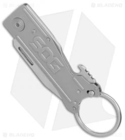 SOG Keytron Keychain Knife (1.9" Stonewash) KT1001-CP -Sog Shop SOG Keychain Clip Point Key Chain SW BHQ 80616 er spine
