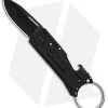 SOG Keytron Clip Point Folding Knife Key Chain Blackout (1.9" Black) KT1003-CP -Sog Shop SOG Keytron CP Key Chain Blackout Black KT1003 CP BHQ 104065 jr