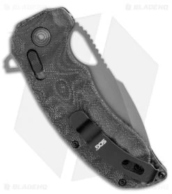 SOG Kiku XR LTE Blackout XR-Lock Knife Black Micarta (3" Black) 12-27-04-57 8 SOG Kiku XR LTE Blackout XR-Lock Knife Black Micarta (3" Black) 12-27-04-57 -Sog Shop SOG Kiku XR LTE Blackout XR Lock Knife Black Micarta 3 Black 12 27 04 57 BHQ 116850 LS Side