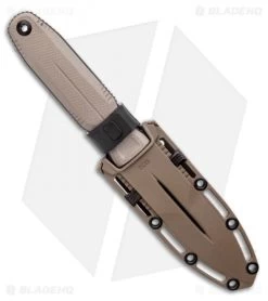 SOG Knives Pentagon FX Fixed Blade Knife Flat Dark Earth G10 (4.75" Black) -Sog Shop SOG Knives Pentagon FX Fixed Blade Knife FDE 4.8 Black BHQ 119270 LS Sheath