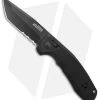 SOG Knives SOG-TAC AU Tanto Automatic Knife Black Aluminum (3.4" Black Serr) -Sog Shop SOG Knives SOG TAC AU Auto Tanto Black Black Serr BHQ 119261 jr