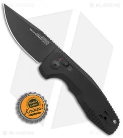 SOG Knives SOG-TAC AU Compact Automatic Knife Black (3" Black) 9 SOG Knives SOG-TAC AU Compact Automatic Knife Black (3" Black) -Sog Shop SOG Knives SOG TAC AU Compact Auto Black Black 15 38 07 57 BHQ 119252 jr bottlecap