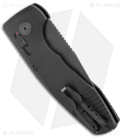 SOG Knives SOG-TAC AU Compact Automatic Knife Black (3" Black) 5 SOG Knives SOG-TAC AU Compact Automatic Knife Black (3" Black) - Image 3