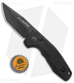 SOG Knives SOG-TAC AU Compact Tanto Automatic Knife Aluminum (2.9" Black) -Sog Shop SOG Knives SOG TAC AU Compact Auto Tanto Black Black BHQ 119254 jr bottlecap