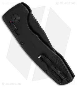 SOG Knives SOG-TAC AU Compact Automatic Knife CA Special Black (2" Black) -Sog Shop SOG Knives Sog Tac AU Compact Automatic Knife CA Special Black 2in Blk BHQ 119256 td side