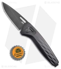 SOG One-Zero XR Lock Knife Black Aluminum (3.1" Black Chrome) -Sog Shop SOG One Zero XR Lock Black Aluminum Black Chrome BHQ 140870 jr bottlecap