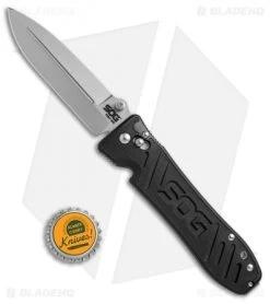 SOG Pent Arc Spear Point Arc-Lock Knife (4" Bead Blast) PE15 -Sog Shop SOG Pent Arc spear point Arc Lock bb PE15 BHQ 52226 er size