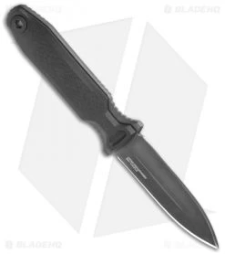 SOG Pentagon FX Covert Fixed Blade Knife Blackout (3.5" Black) -Sog Shop SOG Pentagon FX Covert Blackout Black 17 61 03 57 BHQ 119267 jr spine