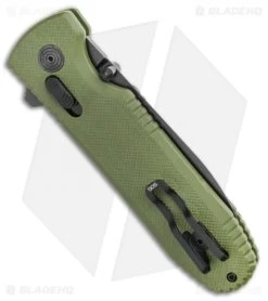SOG Pentagon XR Lock Knife OD Green G-10 (3.5" Black) -Sog Shop SOG Pentagon Mk3 I Arc Lock Folding Knife OD Green 4in 12 61 02 57 BHQ 105687 LS Side