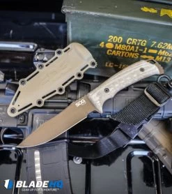 SOG Pillar Limited Fixed Blade Canvas Micarta (5" Bronze Cerakote) 11 SOG Pillar Limited Fixed Blade Canvas Micarta (5" Bronze Cerakote) -Sog Shop SOG Pillar Limited Fixed Blade Canvas Micarta Bronze Cerakote BHQ 94232 kp gun web