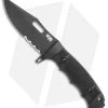 SOG Seal FX Fixed Blade Knife Black GRN Clip Point (4.3" Black Serr) -Sog Shop SOG Seal FX Fixed Black GRN DP Black Serr BHQ 99497 jr