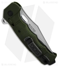 SOG Seal XR Flipper Knife OD Green FRN (3.9" Stonewash S35VN) BHQ Exclusive 8 SOG Seal XR Flipper Knife OD Green FRN (3.9" Stonewash S35VN) BHQ Exclusive -Sog Shop SOG Seal XR Flipper XR Lock Knife OD Green FRN 3in SW BHQ 131606 td side lighter1
