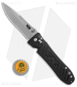 SOG Spec Arc Drop Point Arc-Lock Knife (4" Bead Blast) SE15 -Sog Shop SOG Spec Arc drop point Arc Lock bb SE15 BHQ 52234 jr bottlecap
