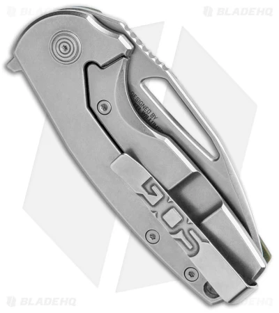 SOG Stout FLK Frame Lock Knife OD Green G-10 (2.75" SW) 5 SOG Stout FLK Frame Lock Knife OD Green G-10 (2.75" SW) - Image 3