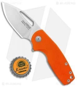 SOG Stout FLK Frame Lock Knife Orange G-10 (2.75" Stonewash) -Sog Shop SOG Stout FLK Orange G 10 SW BHQ 137222 jr bottlecap