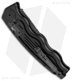 SOG-TAC Clip Point Automatic Knife (3.5" Black) ST-02 8 SOG-TAC Clip Point Automatic Knife (3.5" Black) ST-02 -Sog Shop SOG TAC Clip Point Black ST 02 BHQ 7512 jr side