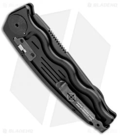 SOG-TAC Tanto Automatic Knife Black Aluminum (3.5" Black Serr) ST-04 8 SOG-TAC Tanto Automatic Knife Black Aluminum (3.5" Black Serr) ST-04 -Sog Shop SOG TAC Tanto Auto Black Aluminum Black Serr ST 04 BHQ 2598 jr side