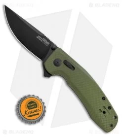 SOG-TAC XR Lock Knife OD Green G-10 (3.4" Black) 9 SOG-TAC XR Lock Knife OD Green G-10 (3.4" Black) -Sog Shop SOG TAC XR OD Green G 10 Black BHQ 107727 LS Bottlecap