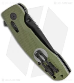 SOG-TAC XR Lock Knife OD Green G-10 (3.4" Black) 8 SOG-TAC XR Lock Knife OD Green G-10 (3.4" Black) -Sog Shop SOG TAC XR OD Green G 10 Black BHQ 107727 LS Side