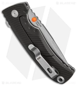 SOG Tellus Frame Lock Knife OD Green FRN (3.65" Stonewash Cryo 440) -Sog Shop SOG Tellus FLK OD Green FRN 3in SW BHQ 158134 td side