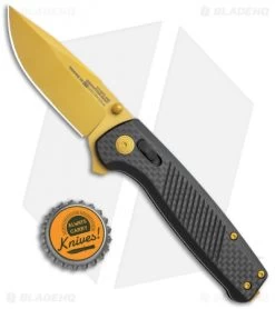SOG Terminus XR LTE Knife Carbon Fiber (3" Gold) TM1033-BX -Sog Shop SOG Terminus XR LTE Lock CF Gold TM1033 BX BHQ 116852 jr bottlecap