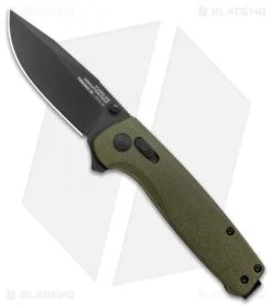 SOG Exclusive Terminus XR Lock Knife Green Micarta (3" Black)