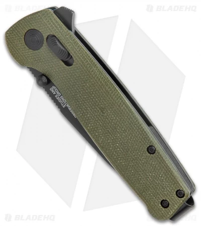 SOG Exclusive Terminus XR Lock Knife Green Micarta (3" Black) 4 SOG Exclusive Terminus XR Lock Knife Green Micarta (3" Black) - Image 2