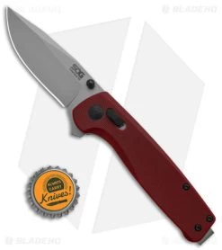 SOG Terminus XR Lock Knife Crimson Red G-10 (3" Stonewash) TM1023-BX -Sog Shop SOG Terminus XR Lock Knife Crimson Red G10 3in Stonewash BHQ 99815 td size